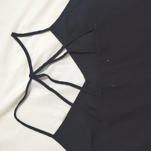 Abercrombie & Fitch Sleeveless Spaghetti Strap Top, Color Black Size L - Picture 10 of 14